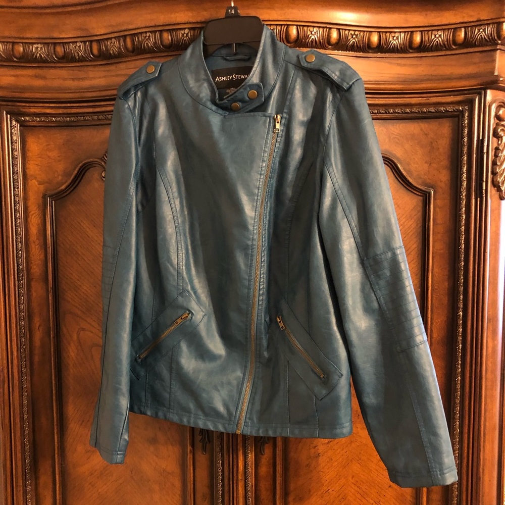 Faux leather jacket!